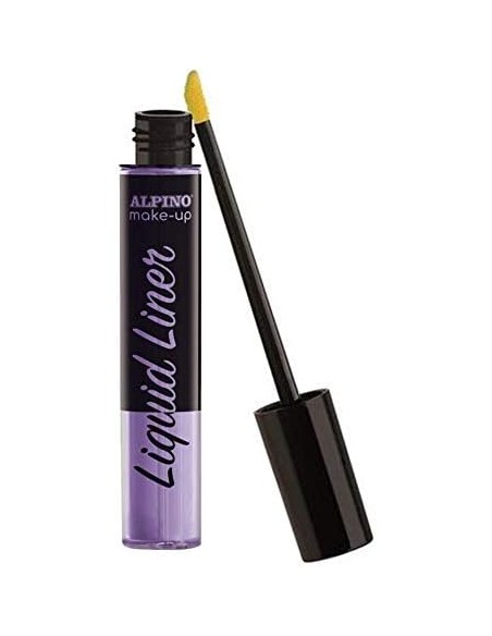 Pack de Delineador Líquido Alpino Make-up com 2 Frascos de Maquiagem Líquida com Aplicador - Lavável com Água - Testado Dermato