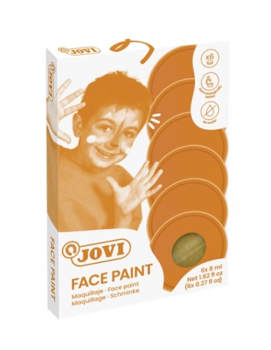 Estojo de Maquiagem Creme Jovi - Hipoalergênico - Base Oleosa - Fácil Aplicação - Grande Cobertura - 12 Cores Misturáveis - sem