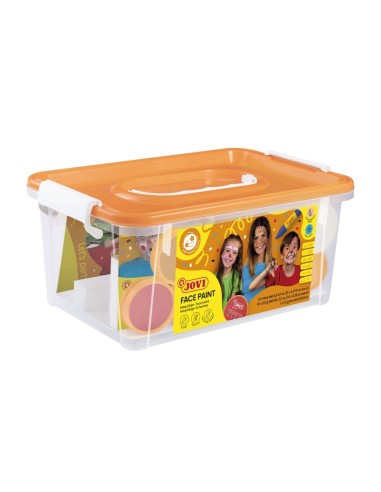 Jovi Baú Escolar de Maquiagem com 12 Frascos de 8ml Sortidos + Acessórios - Grande Variedade de Cores - Inclui Guia com Ideias 