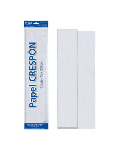 Dohe Papel Crepom de 30g - Crepado a 60% - Ideal para Artesanato e Decoração - Folha de 50x250cm