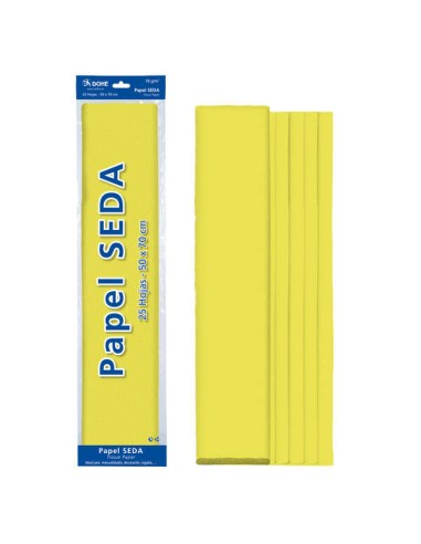 Dohe Papel Seda de 18g - 50x70cm - Ideal para Trabalhos Manuais e Decoração - Disponível em Pacotes de 25 Folhas