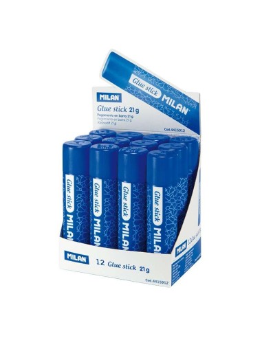 Milan Cola em Bastão Médio - Quantidade 21g - Sem Solventes - Secagem Rápida - Uso Escolar