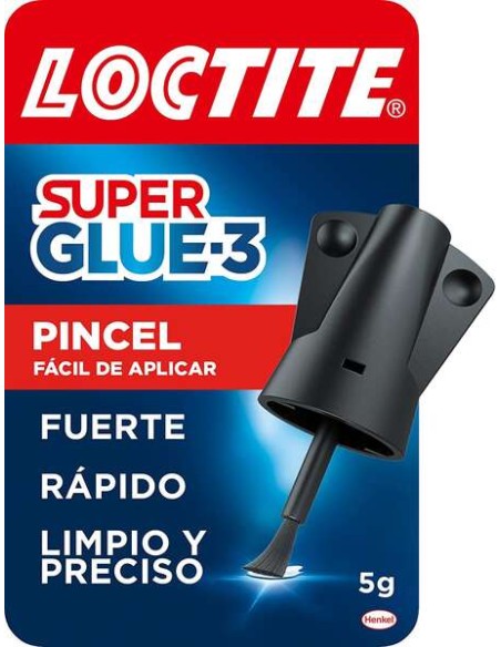 Loctite Super Bonder Pincel 5g - Adesivo Universal Tripla Resistência - Força e Uso Instantâneo