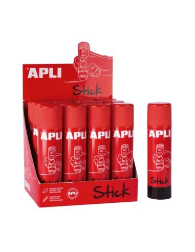 Apli Barra de Cola Adesiva 21g - Não Tóxica - Secagem Instantânea - Não Enruga ou Umedece o Papel - Adequada para Uso Escolar