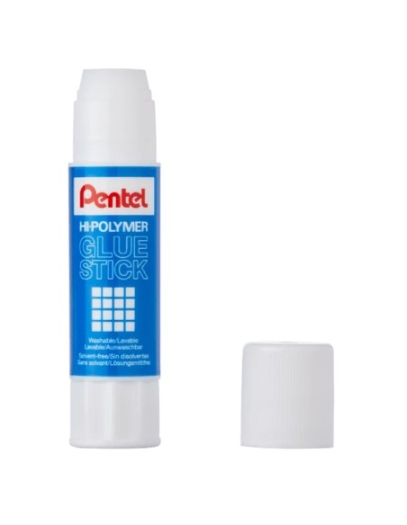 Pentel Hi-Polymer Cola em Bastão 25g - Aplicação Fácil - Ideal para Escritório, Casa e Escola - Transparente