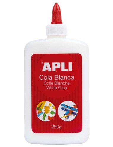 Apli Pote de Cola Branca 250g - Secagem Rápida - Resistente à Água - Ideal para Artesanato e Trabalhos Escolares