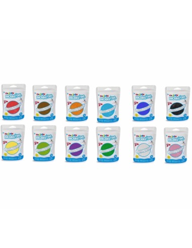 Carioca Modelight Pack de 12 Massas de Modelar Super Leve - Elástica e Maleável - Seca ao Ar - Não Suja as Mãos - Reutilizável 