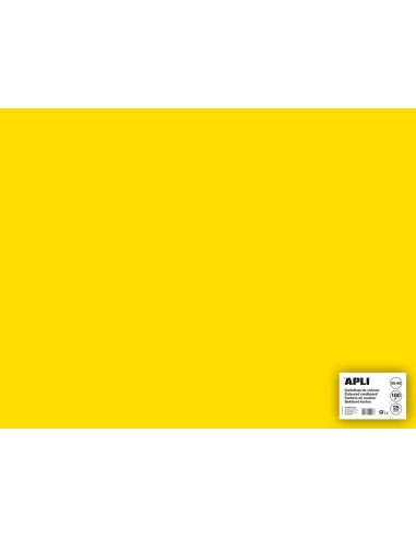 Apli Cartolina Amarela 50 x 65cm 170g 25 Folhas