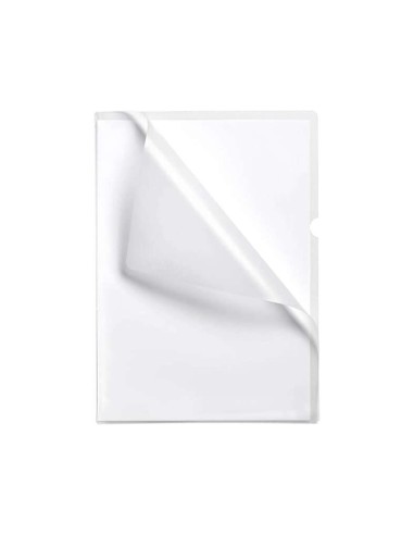Esselte Caixa de 100 Pastas com Aba - Formato Folio - PVC Flexível - Espessura 110 Microns - Cor Transparente