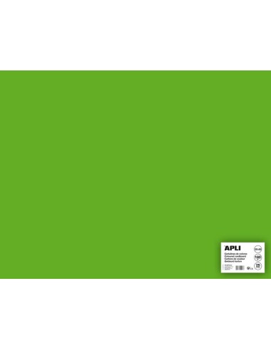 Apli Cartolina Verde Relva 50 x 65cm 170g 25 Folhas