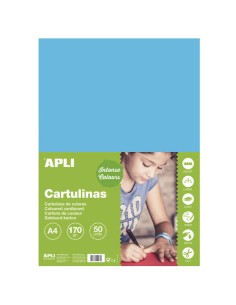 Apli Cartolina Azul Céu A4 170g 50 Folhas