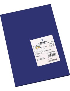 Canson Guarro Pacote de 50 Cartolinas Iris A4 de 185g - 21x29,7cm - Cor Azul Ultramar.