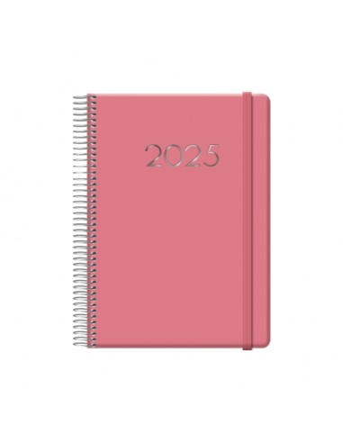 Agenda Anual Dohe Denver - Dia Página - Sábado e Domingo na mesma Página - Fecho com Elástico - Tamanho 15x21cm - Cor Rosa