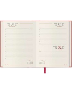 Agenda Anual Dohe Brasilia - Dia Página - Capa em Polipele - Papel Marfim - Sábado e Domingo na mesma Página - Tamanho 15x21cm  2