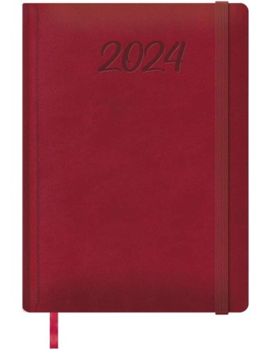 Dohe Manaos Agenda Anual - Dia Página - Capa em Pele Sintética - Fecho com Elástico - Papel Marfim - Sábado e Domingo na mesma 