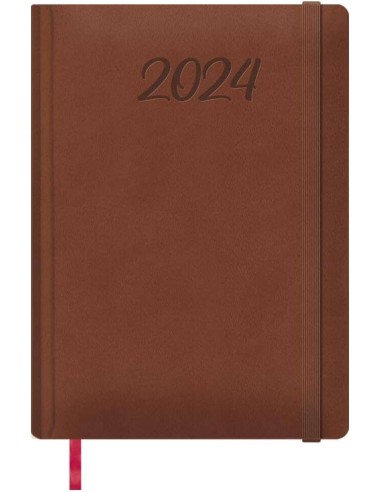 Agenda Anual Dohe Manaos - Dia Página - Capa em Pele Sintética - Fecho com Elástico - Papel Marfim - Sábado e Domingo na mesma 