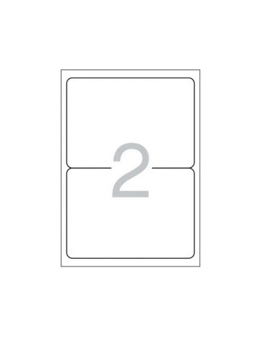 Pacote Multi3 de 200 Etiquetas Brancas Cantos Arredondados Tamanho 199,6x144,5mm com Adesivo Permanente para Múltiplos Usos
