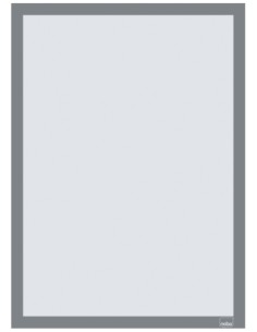 Nobo Pack de 2 Molduras Autoadesivas Magnéticas em Formato A3 - Colocação em Vertical ou Horizontal - Moldura de Cor Prateada 2