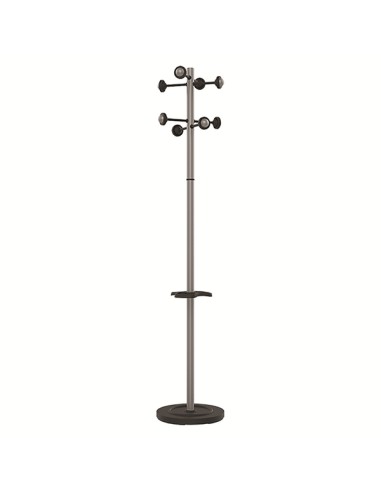 Unilux Cabideiro Home - Design Moderno Elegante - Resistente e Durável - Ideal para Pendurar Casacos e Acessórios - Cor Cinza M