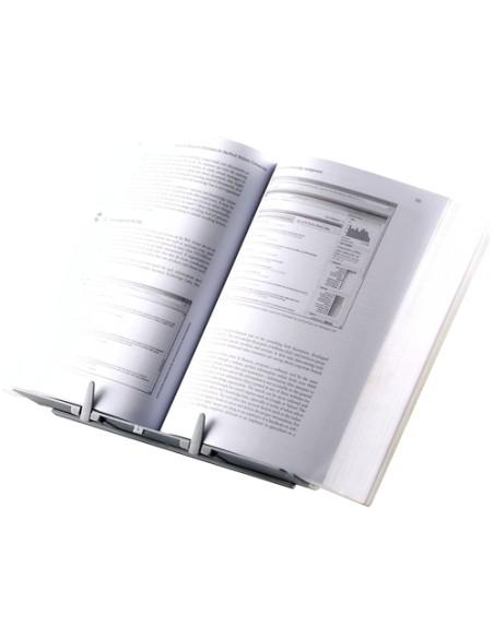 Fellowes Suporte Ajustável para Livros com Clipes - 9 Ajustes de Altura - Base Antiderrapante e Dobrável - Capacidade para 400 