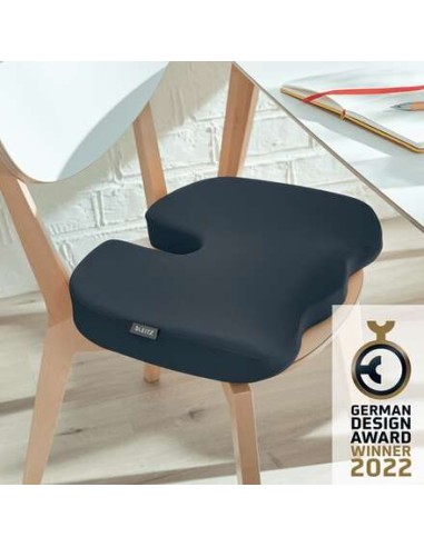 Leitz Ergo Cosy Almofada de Assento Ortopédica - Promove uma Postura Saudável - Melhora a Circulação - Para Escritório, Carro o