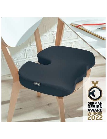 Leitz Ergo Cosy Almofada de Assento Ortopédica - Promove uma Postura Saudável - Melhora a Circulação - Para Escritório, Carro o