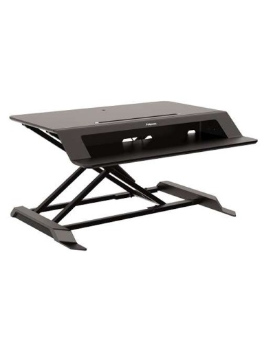 Fellowes Sit-Stand Lotus Estação de Trabalho - Sistema de Mola a Gás - Ampla Plataforma Superior - Plataforma Inferior para Rat