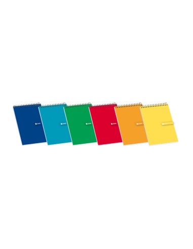 Enri Bloco de Notas Espiral Capa Mole 16º 4x4 - Folhas Quadriculadas - Tamanho Compacto - Ideal para Anotações e Desenhos