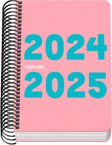 Agenda Escolar Espiral A6 Dohe Memory - Dia Página - Papel 70g/m2 - Capa de Polipropileno - Cor de Rosa