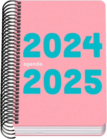 Agenda Escolar Espiral A6 Dohe Memory - Dia Página - Papel 70g/m2 - Capa de Polipropileno - Cor de Rosa