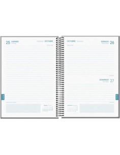 Agenda Escolar Espiral A5 Dohe Tamgram - Dia Página - Papel 70g/m2 - Capa de Cartão Plastificado - Cor Preta 2