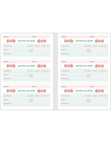 Dohe Agenda Infantil Espiral A5 Perpétua - Interior Perpétuo - 120 Folhas 70g/m2 - Capa de Cartolina Impressa Plastificada - Ta