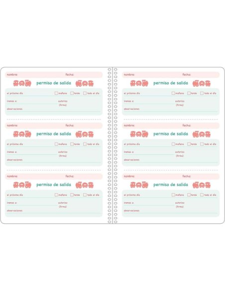 Dohe Agenda Infantil Espiral A5 Perpétua - Interior Perpétuo - 120 Folhas 70g/m2 - Capa de Cartolina Impressa Plastificada - Ta