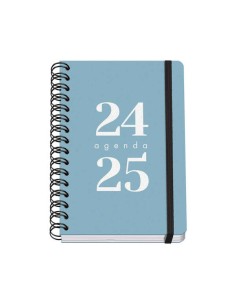 Agenda Escolar Espiral A5 Dohe Grammar - Semana à Vista - Papel 80g/m2 - Capa de Polipropileno - Fecho de Elástico - Tamanho 15