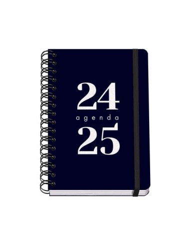 Agenda Escolar Espiral A5 Dohe Grammar - Semana à Vista - Papel 80g/m2 - Capa de Polipropileno - Fecho de Elástico - Tamanho 15