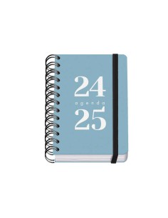 Agenda Escolar Espiral A6 Dohe Grammar - Dia Página - Papel 80g/m2 - Capa de Polipropileno - Fecho de Elástico - Tamanho 10x15c