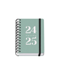 Agenda Escolar Espiral A6 Dohe Grammar - Dia Página - Papel 80g/m2 - Capa de Polipropileno - Fecho de Elástico - Tamanho 10x15c