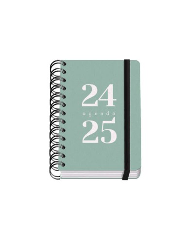 Agenda Escolar Espiral A6 Dohe Grammar - Dia Página - Papel 80g/m2 - Capa de Polipropileno - Fecho de Elástico - Tamanho 10x15c