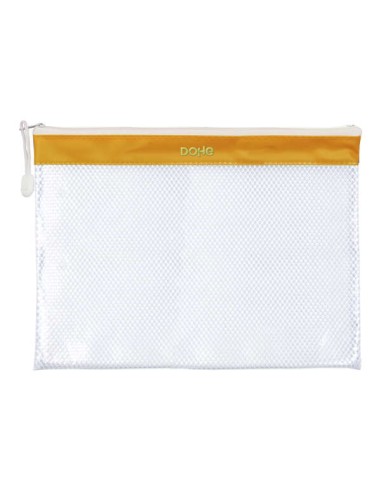Dohe Bolsa Zíper PVC - 32x24cm - Ideal para Documentos A4