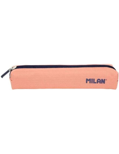 Estojo Mini Redondo Milan Série 1918 - Tecido Resistente a Rasgos e Rasgões - Medidas 20,5x4,5x5cm - Cor Rosa