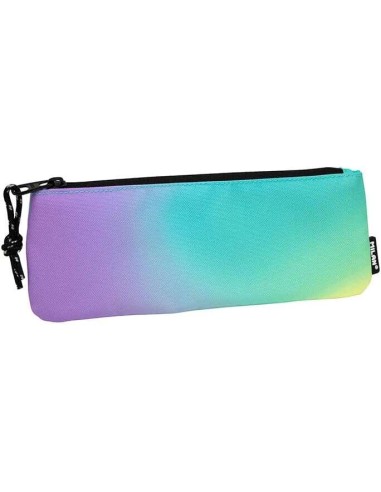 Estojo Pequeno Plano Retangular Milan Sunset - Tecido Resistente a Quebras e Rasgos - Medidas 23x9x1.3cm - Cor Turquesa