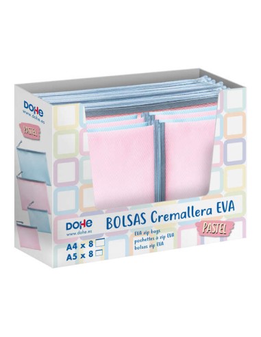 Expositor Dohe com 16 Bolsas com Fecho de Correr Eva