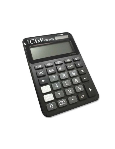 Ingraf CD-2720-12 Calculadora de 12 Dígitos - 4 Teclas de Memória - Tecla de Duplo Zero - Cálculo de Percentagem - Tecla de Som