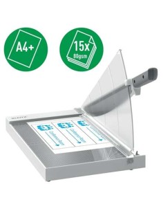 Leitz Precision Office A4+ Guilhotina de papel - Corta até 15 folhas - Formato A4 - Corte de Aço Retificado de Precisão 2