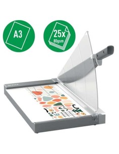 Leitz Precision Office Pro A3 Guilhotina de papel - Corta até 25 Folhas - Formato A3 - Corte de Aço Retificado de Precisão 2