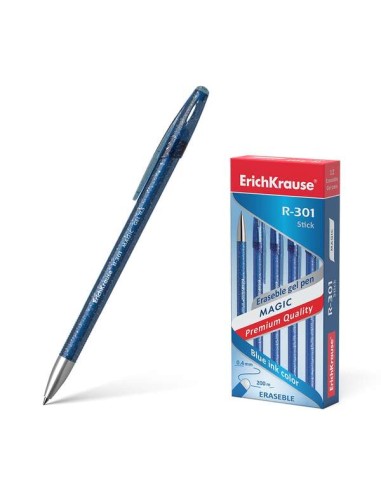 Erichkrause R-301 Magic Gel Caneta Apagável - Tinta Gel - Ponta de 0.5mm - Traço de 0.4mm - Corpo Semitransparente com Efeito B