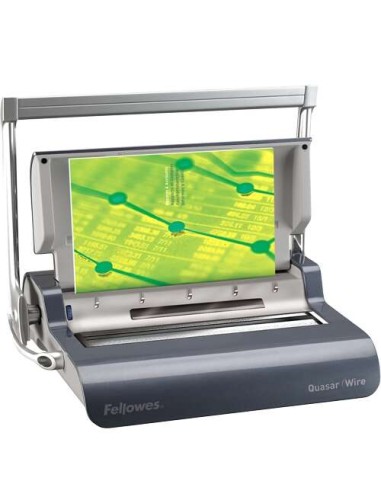 Fellowes Quasar Wire Encadernadora A4 - Encaderna até 130 Folhas A4 - Perfora até 15 Folhas ao mesmo Tempo
