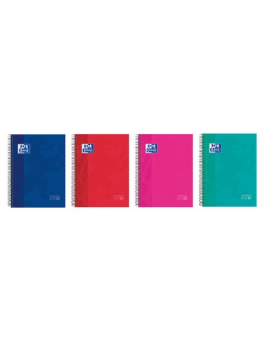 Oxford Europeanbook 10 Caderno Espiral Formato A4+ Quadriculado 5x5mm - 150 Folhas - Capa Dura com Acabamento Brilhante - 10 Fa