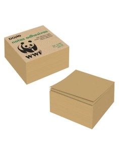 Cubos de Notas Reposicionáveis em Papel Kraft de 75gr - Adesivo Potente - Ideal para Lembretes