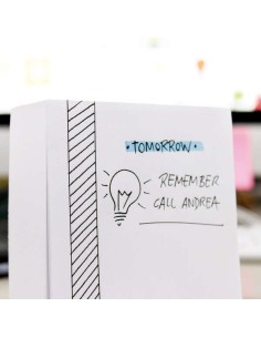 Apli Bloco de 500 Folhas 80x80mm - Folhas Coladas - Cor Branca 2